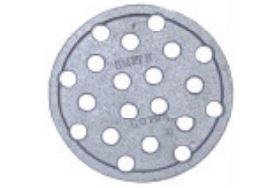 Jay R Smith 3000FBS2 4-9/16" x 5/16" Flat Round Strainer with Lip