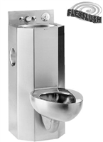 Metcraft 3115-90C 15" Lavatory-Toilet Comby