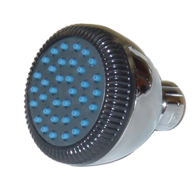 Chrome Plated PVC Shower Head w/ Brass Ball Joint