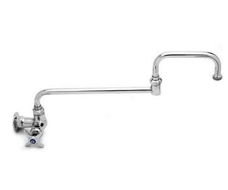 T&S B-0260 Single Sink Faucet with Double Swing Nozzle