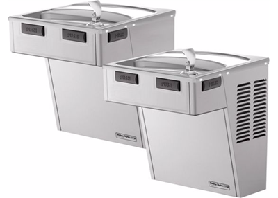 Halsey Taylor Cooler HAC8FS-BL SS, Wall Mount, Bi-Level, ADA, Non-Filtered, 8 GPH, Stainless