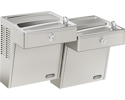 Elkay VRCTLDDSC Cooler Wall Mount Bi-Level ADA Vandal-Resistant, Non-Filtered Non-Refrigerated Stainless