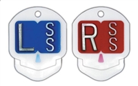 Plastic Skulls Lead Markers -  with initials