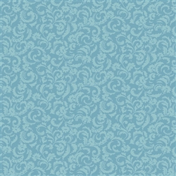 8006-B Blue Tonal Floral Scroll