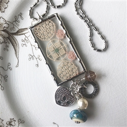 Antique Lace Charm Necklace