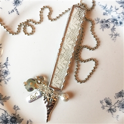 Vintage Lace Charm Necklace