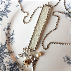 Vintage Lace Charm Necklace