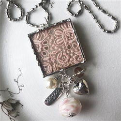 Antique Lace Charm Necklace