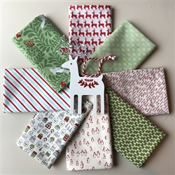 REINDEER FROLIC Christmas Fat Quarters