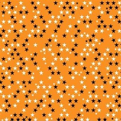 Stars on Orange GC4614 Halloween Magic