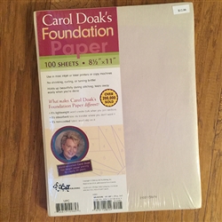 Carol Doak's Foundation Paper 100 Sheets