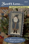 Chalkware Santa Punchneedle Pattern