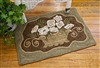 Ferns & Roses Rug Canvas on Linen