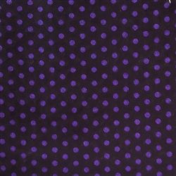 Polka Dots Black on Purple