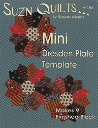 Mini Dresden Plate Template #186 by Suzn Quilts