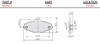 CRG Brake Pad Dimensions