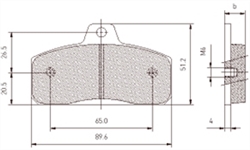 Righetti Brake Pad Set Aftermarket