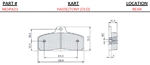 Tony Rear (Old) (Medium) Brake Pads (sold as a pair)