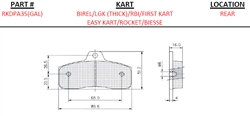 HAASE Rear Brake Pads Aftermarket (sold as a pair)