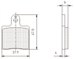 CRG 2000UP VEN05 Front Brake Pads Aftermarket