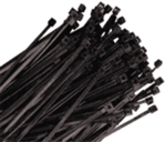 Black Zip Cable Ties (Pack of 100)