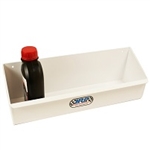 Oil Bottle Storage Bin - White Finish