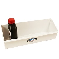 Oil Bottle Storage Bin - White Finish