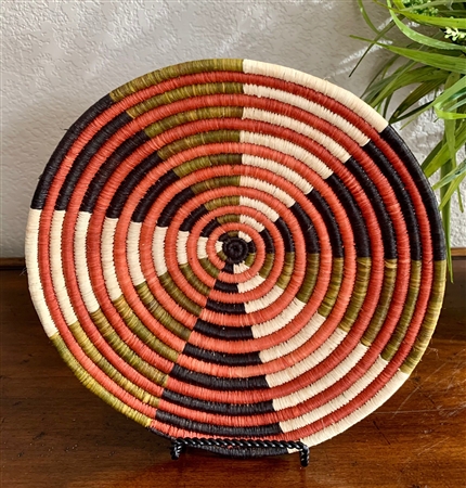 Raffia Basket Terra-Cotta1 SMALL OUT OF STOCK