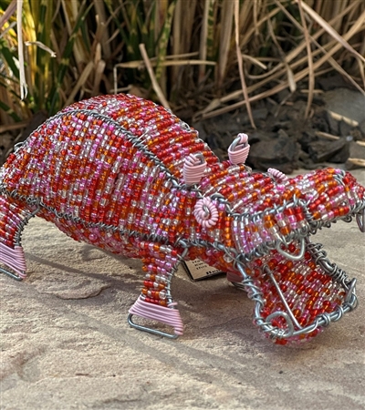 Bead & Wire Animal - Hippo