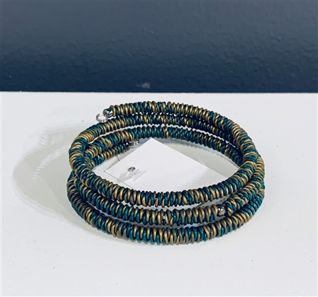 Spiral Bracelet Chunky - Green tile