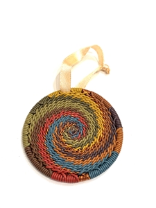 <!160>Telephone Wire Disk Ornament