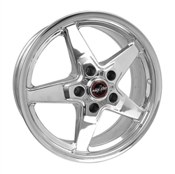 Racestar 92 Drag Star Polished 17x7 Front Wheels 5x5.5