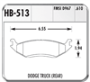 Hawk HPS 02-up Dodge Ram 1500 Rear Brake Pads