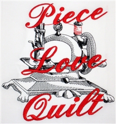 Piece Love Quilt - Sewing Machine