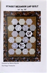 Starry Hexagon Lap Quilt Pattern - by Nancy Murtie for King's Treasures