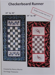 Checkerboard Runner Pattern - by Nancy Murtie for King's Treasures