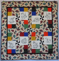 Pinwheels on the Go - Transportation - Baby Quilt Kit