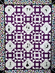 Slinky Cats - Turn Dash Pattern - Lap Quilt Kit