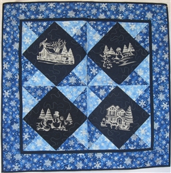 Winter Wonderland - Winter Toile - Small Wall Hanging Kit