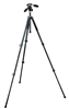 Manfrotto Bogen 294 Aluminum 3 Section (Black) Tripod with 3 Way Photo/Video Head