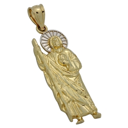 14KTDCP1002 - 14KT Gold San Judas Pendant35mm