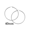 CER Silver DC Hoops Round 40mm - CERHR40MM