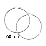 CER Silver DC Hoops Round 60mm - CERHR60MM