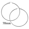 CER Silver DC Hoops Round 70mm - CERHR70MM