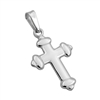 CRP05 - Silver High Polished Cross Pendant