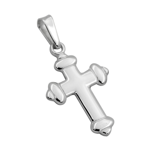 CRP05 - Silver High Polished Cross Pendant