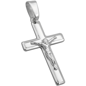 CRP10 - Silver High Polished Cross Pendant