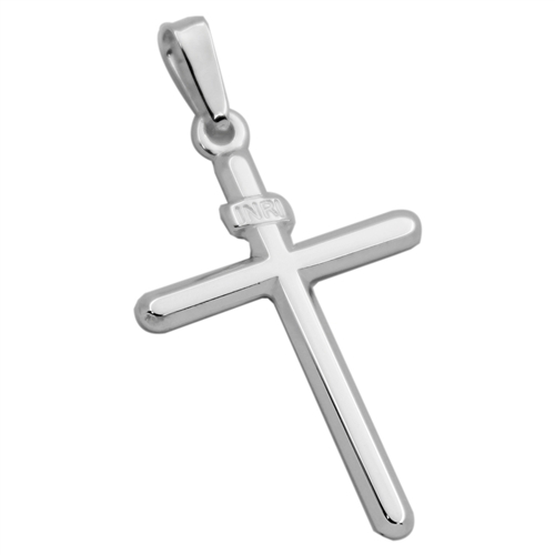 CRP16 - Silver High Polished Cross Pendant