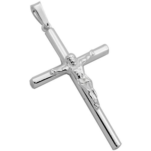 CRP17 - Silver High Polished Cross Pendant