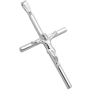 CRP21 - Silver High Polished Cross Pendant